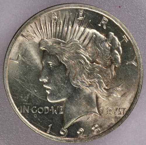 1923 $1 Peace Silver Dollar-AU/UNC