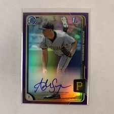Adrian Sampson #BCAP-AS 2015 Bowman 1st Black Parallel /250 Pirates AUTO NM