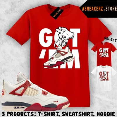 Tee Shirt Matching AJ 4 Nigel Brick After Brick Match Sneaker Sneakerhead Got Em