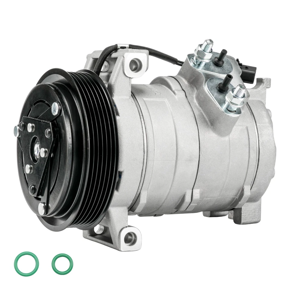 AC Compressor with Clutch For 2007-2010 Dodge Charger 2007-2008 Dodge Magnum Foto 2 de 4