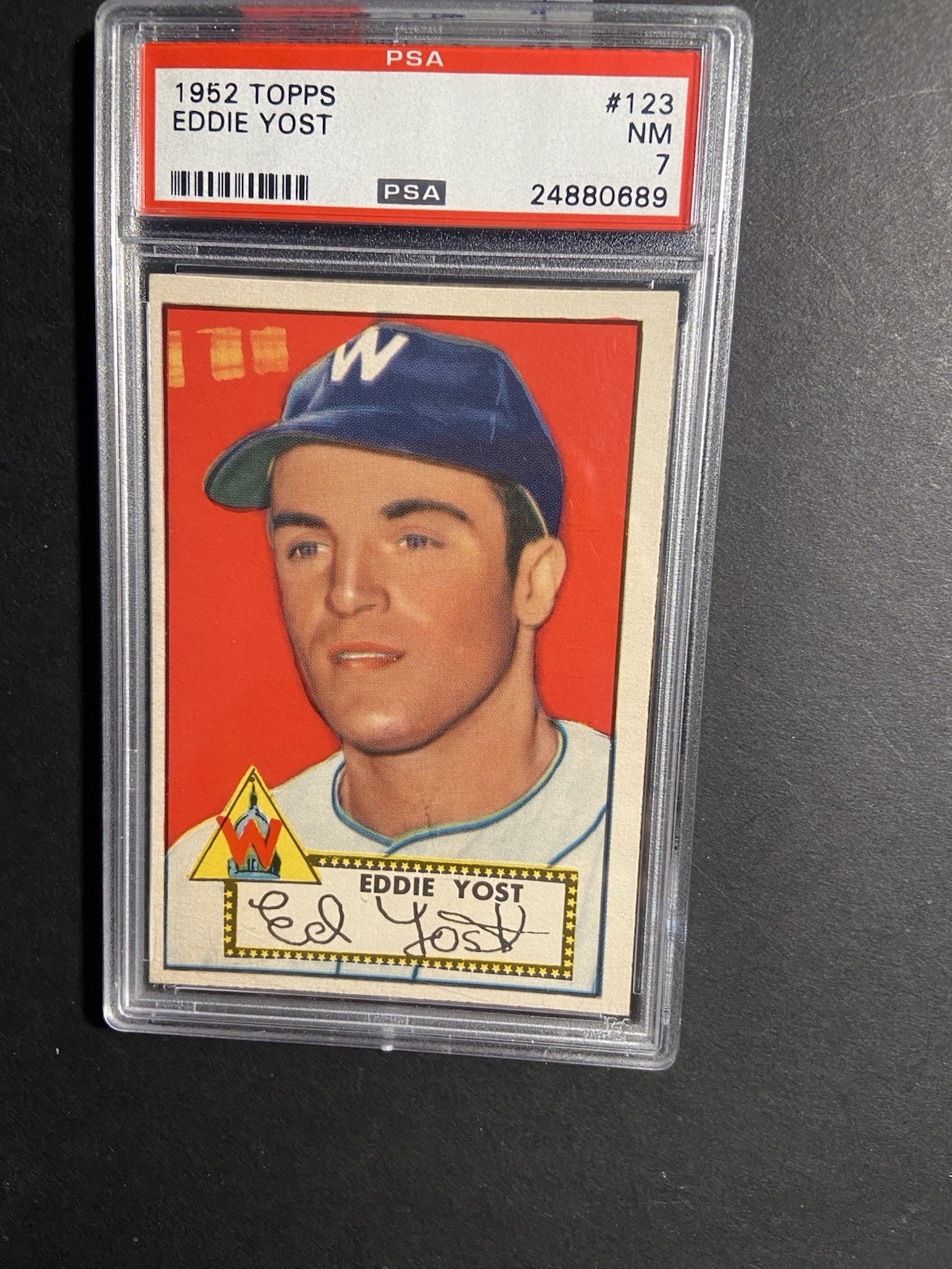 Topps 1952 Eddie Yost Psa7