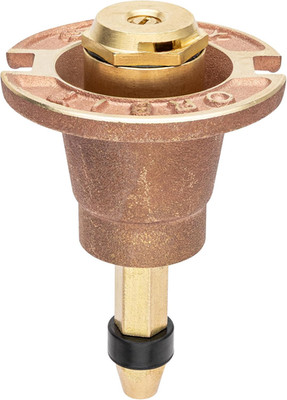 Orbit 54072 Brass Pop-Up Flush Head Sprinkler with Quarter Pattern Spray Nozzle