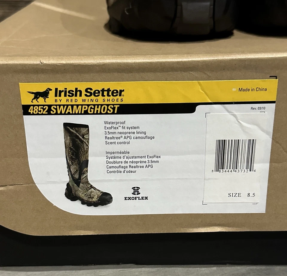 Red Wing Irish Setter ExoFlex 4852 Waterproof Hunting Boots Women’s Sz 8.5 Camo - Image 3 of 4
