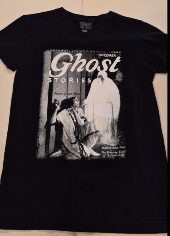 GHOST STORIES, Black T-SHIRT, Size Medium / Small, Retro a Go Go
