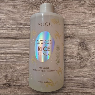 SOQU Moisturizing & Brightening Rice Toner Rice Extract Hyaluronic Acid...