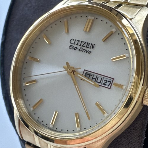 Citizen Men's Bracelet Eco Drive Flexible Band Men's Watch Item No. BM8452-99P - Picture 1 of 24
