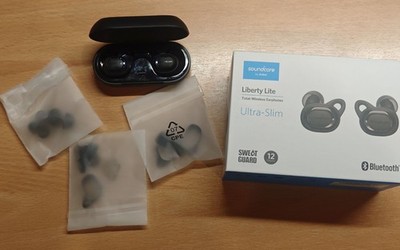 ANKER Soundcore Liberty Lite Black Ultra-Slim Wireless Bluetooth Earphones ANC