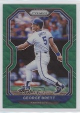 2021 Panini Prizm Tier II Green Wave Prizm George Brett #188 HOF 9xo