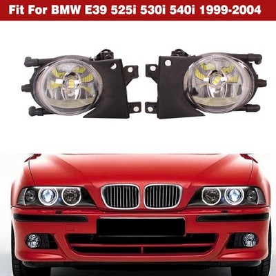 Front Bumper Fog Lights Spot Lamps LED Bulb For BMW E39 525i 530i 540i 1999-2004