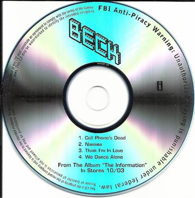 BECK The Information RARE 4 TRK PROMO DJ TST PRESS CD Sampler 2006 Mint Conditin