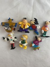 Disney "Goof Troop" Figures Louie, Pete, PJ, Gizmo, Baloo Cake Toppers. Vintage