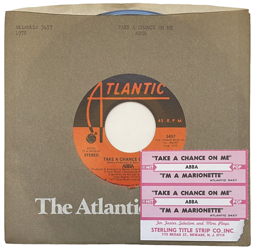 ABBA – Take A Chance on Me / I'm a Marionette: (2) Jukebox Strips: NM- FREE SHIP - Picture 2 of 16