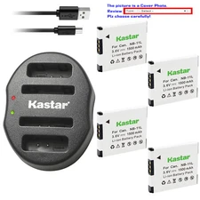 Kastar Battery Dual USB Charger for Canon NB-11L CB-2LD & Canon IXUS 157 Camera