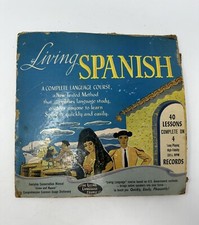 Living Spanish - A Complete Vintage Language Course - 40 Lessons, 4 Records
