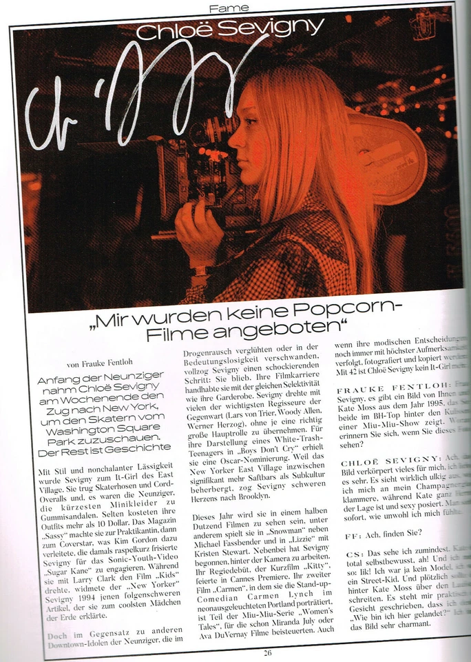 German InterVIEW Magazine Spring 2017 JANE MOSELEY Ella Rumpf CHLOE SEVIGNY @NEW - Image 2 of 4