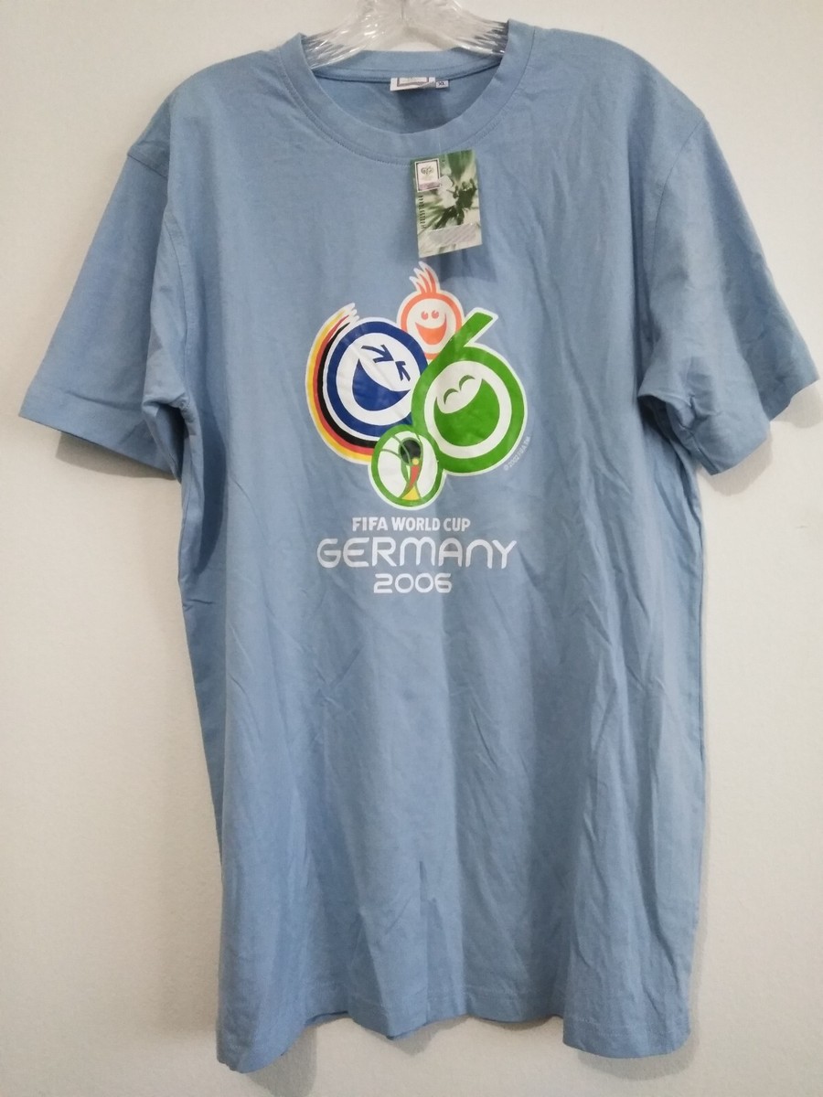 NOS. OFFICIAL FIFA World Cup Germany 2006 Soccer T-Shirt BLUE XL
