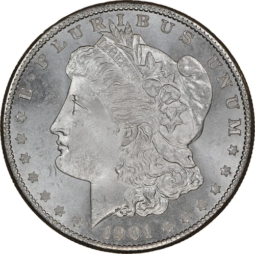 1901-O $1 Morgan Dollar NGC MS66+ -- Outstanding Frosty Blast White Lustrous Gem