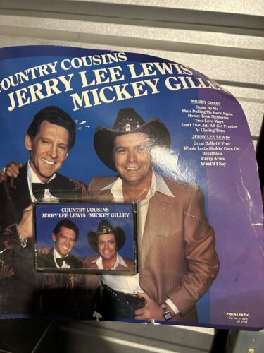 COUNTRY COUSINS JERRY LEE LEWIS MICKEY GILLEY CASSETTE TAPE New - Afbeelding 1 van 4