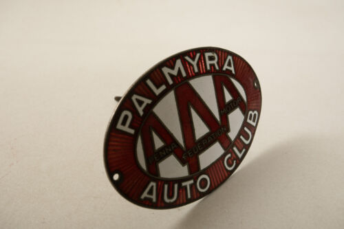 Palmyra AAA Auto Club (R3F/JSF6) Penna Federation Motor emailliertes Kühlerabzeichen - Bild 3 von 9