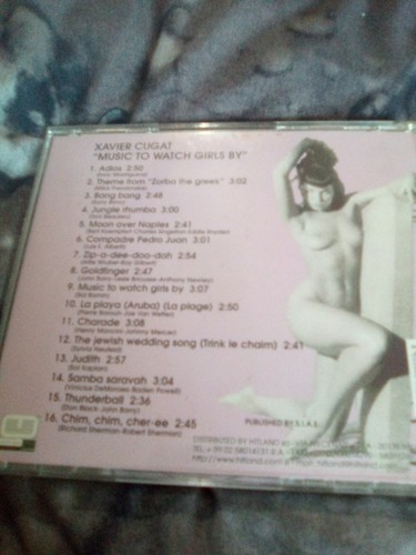Xavier Cugat Music To Watch Girls By Cd - Picture 2 of 2