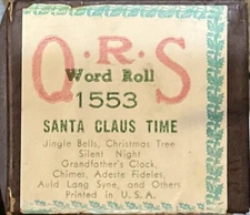 QRS Player Piano Roll … Santa Claus Time