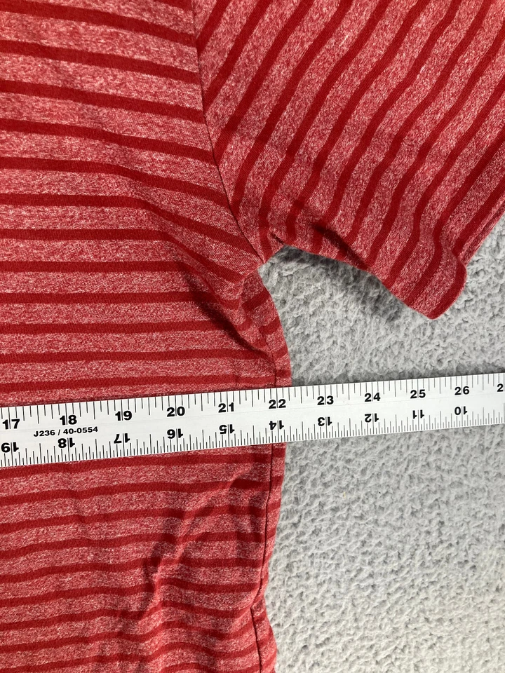 LuLaRoe T-Shirts Men's XL Blue and Red Stripe Short Sleeve Casual Lot of 2 - Image 3 of 4