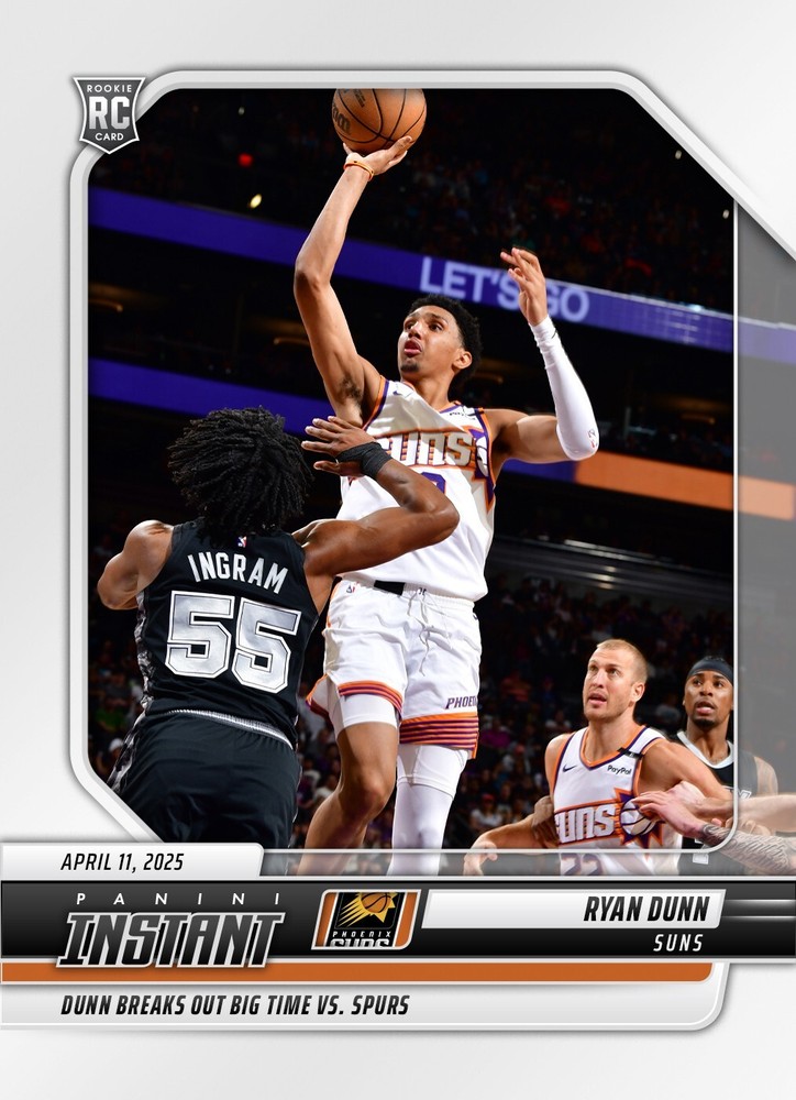 Ryan Dunn 2024-25 Panini Instant NBA RC #523 Phoenix Suns Presale