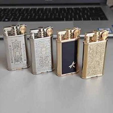 Vintage Kerosene Lighter Creative Dragon Metal Windproof Grinding Wheel Gifts