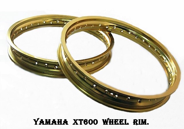 Fit YAMAHA XT600 ALUMINIUM YELLOW GOLD FRONT 21