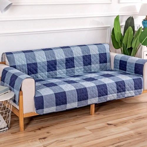 Printed Sofa Cover 1seater 2seater 3seater Pet Slipcover Plaid Floral Sofa Cover - Bild 5 von 15