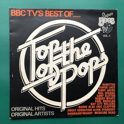 BBC TV BEST OF TOP OF THE POPS #1 Rock LP Super Beeb Showaddywaddy Eric Clapton