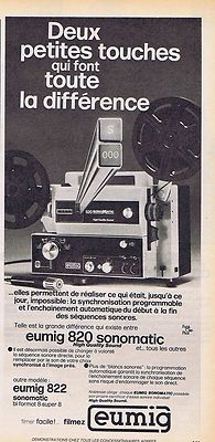 ADVERTISING ADVERTISING 114 1977 EUMIG Movie Projector