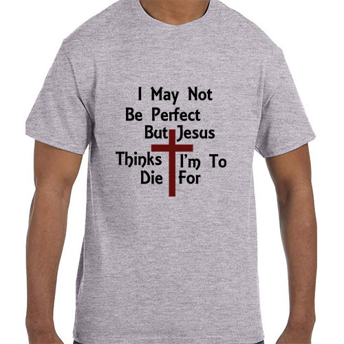 Camiseta Christian Jesus Cross Not Perfect To Die For Easter - Imagen 1 de 24