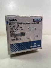 Rescue 5465 Multi HP Condenser Fan Motor 1/2HP - 1/5HP 208-230v 1075RPM 2 Speed