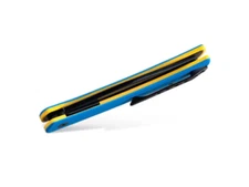 Finch HALO Knife Flipper 14C28N Black Clip Blade Blue G10 Handles ON SALE!