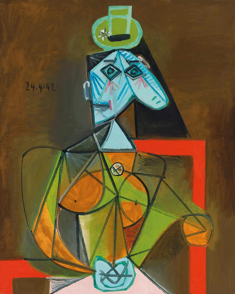 Pablo Picasso - Femme Dans Un Fauteuil - ARTE DE PARED EN LIENZO O IMPRESIÓN Foto 2 de 2