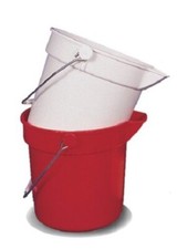 Prochem CN3503W WHITE 10 litre Bucket With Handle Lip And Volume Markings