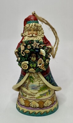 2009 Jim Shore Heartwood Creek BEACH SANTA Hanging Ornament  display picture 1