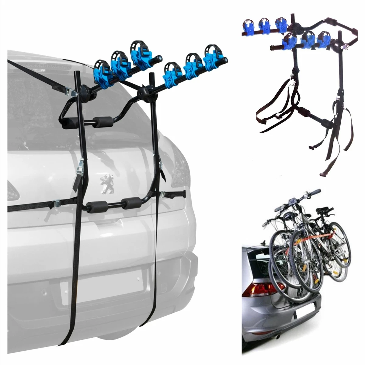 Ford B Max 2012 2017 3 Bike Carrier Rear Boot Mounted Cycle Rack
