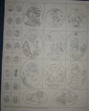 * ARTEX 9819 CHRISTMAS ORNAMENTS Picture to paint (tri chem