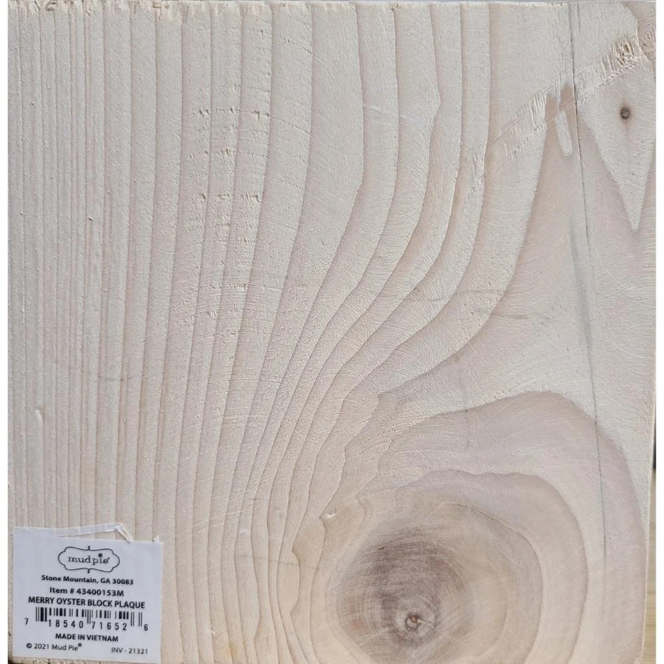 Mud Pie E2 Decoración Oyster Shell Placa Dorada, Cruz, 6" x 6" 43400153M DEFECTO Foto 4 de 4