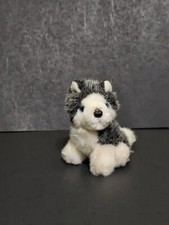 Siberian Husky Russ Mini 4" Plush Sled Dog Pa reg 259 Vintage 1024