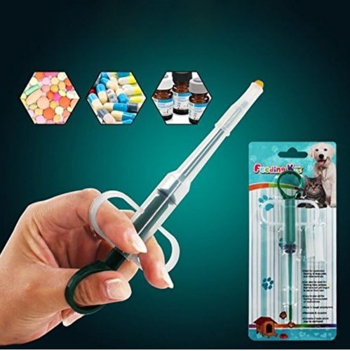Pet Medicine Syringe Tablet Pill Push Dispenser Dog Cat Puppy Feeder Toothbrush - Picture 6 of 19