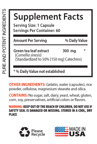 focus and energy supplements - GREEN TEA – ANTI-WRINKLE COMBO 2B - green tea pil - Picture 2 of 12