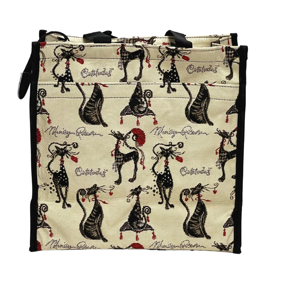 Bolso de Compras Tapiz Signare para Mujer con Diseño de Gato Catitude Foto 3 de 3