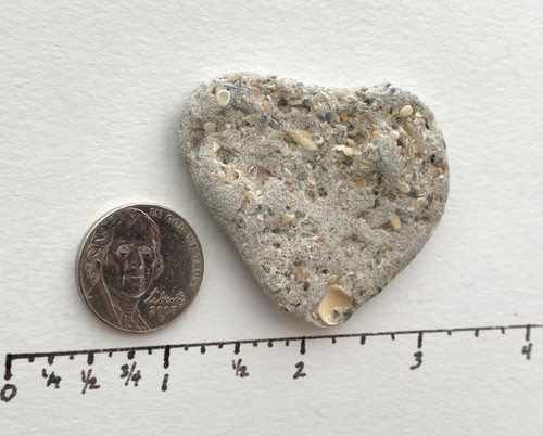 Natürliches Herz ❤️Form Strand Rock Liebe Stein Kunst Handwerk Glückswunsch Jahrestag USA - Bild 5 von 12
