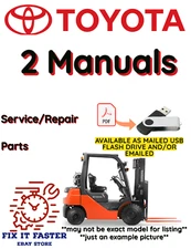 TOYOTA FORKLIFT 5FG23 OPERATORS SERVICE REPAIR MANUAL PDF FILE ON USB