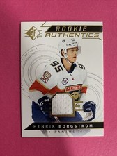 🐶 2018-19 SP Rookie Authentics Henrik Borgstrom Jersey #107 Rookie RC