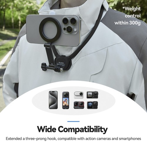 Upgraded Two in One Magnetic Neck Halter Anti-Slip Air Cushion Padding Camera S2 - Photo 2 sur 19