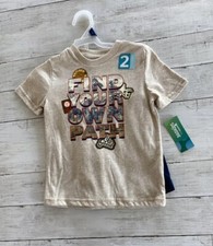 365 Kids Garanimals Boys Find Your Own Path SS Tee and Shorts 2-Pc Set Size 4